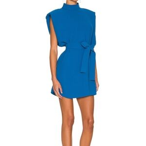 Amanda Uprichard Vibrant Blue Mini Dress